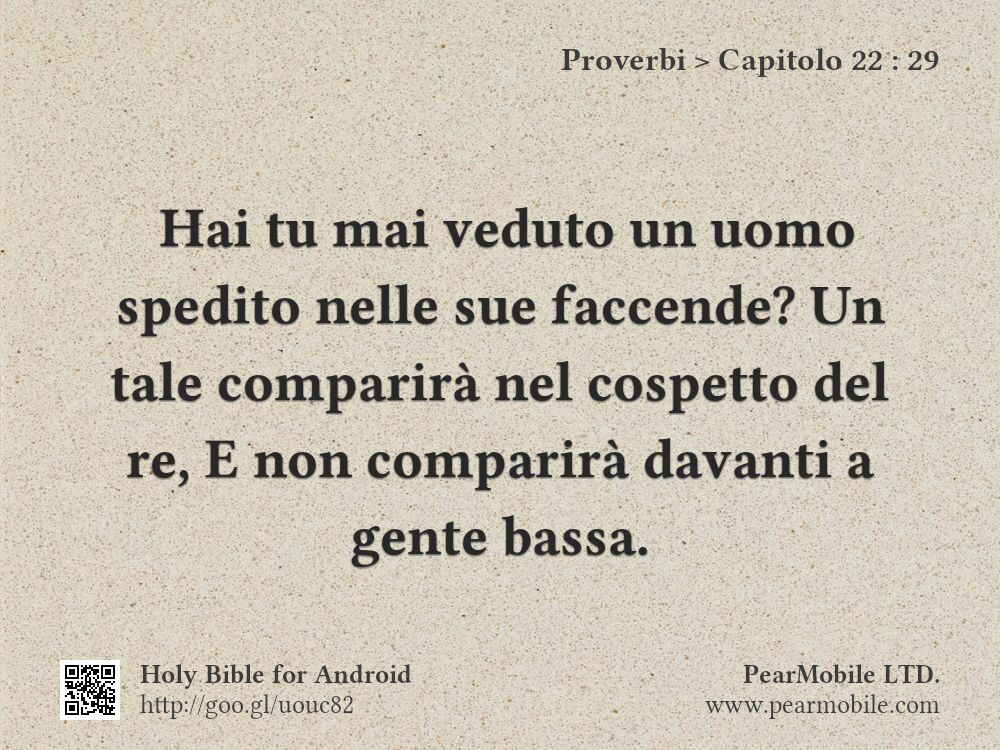 Proverbi, Capitolo 22:29